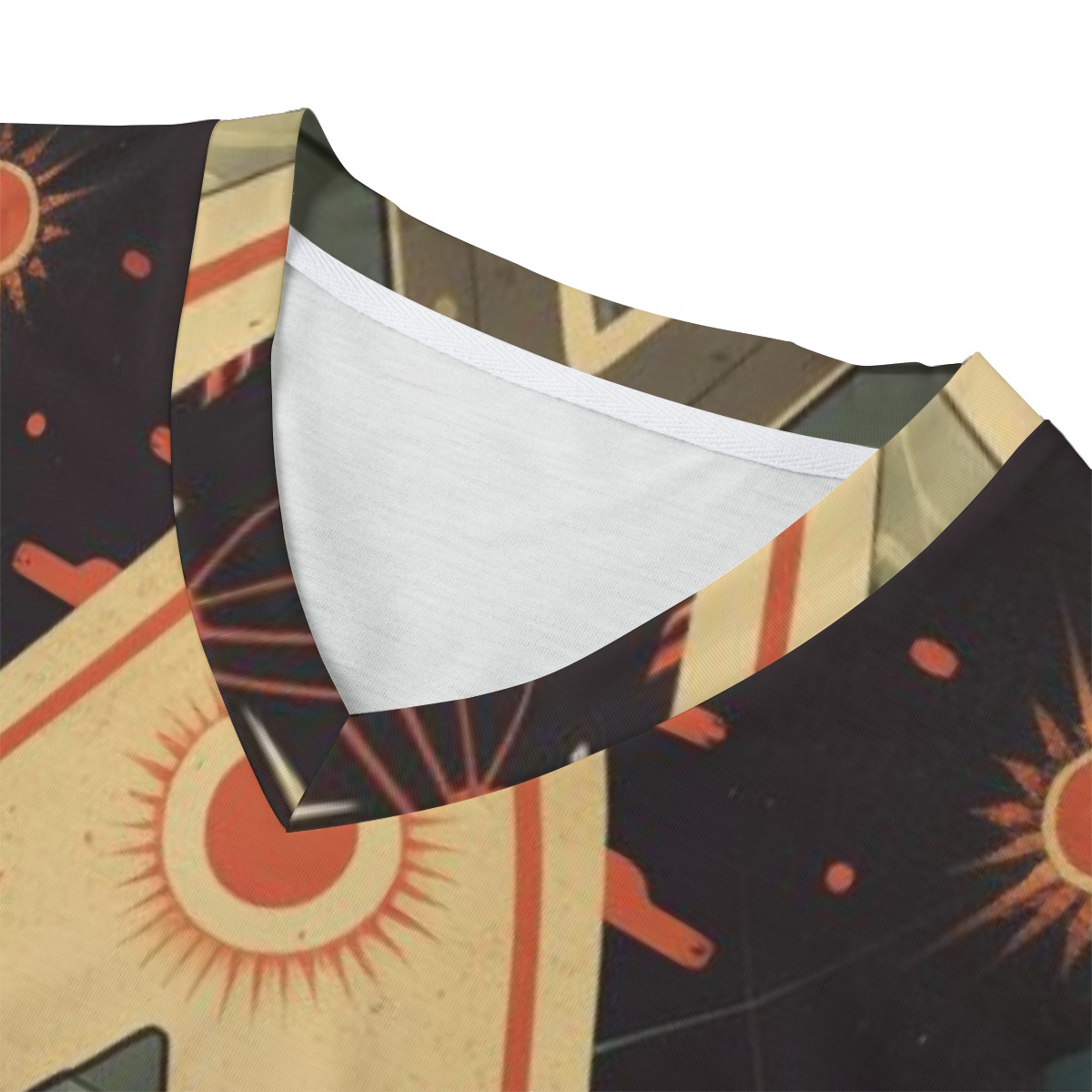 Eco-friendly All-over Print Unisex V-neck T-Shirt - Image 3