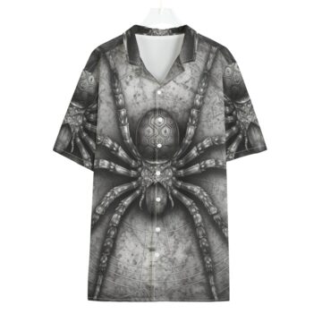 Hawaiian shirt with with a huge 3d Spider 2025 CrazyWear