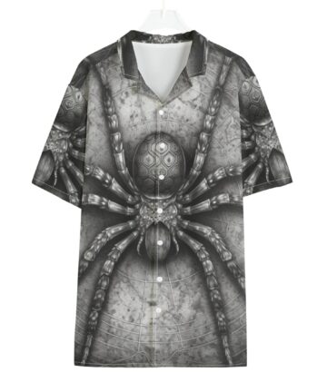 Hawaiian shirt with with a huge 3d Spider 2025 CrazyWear