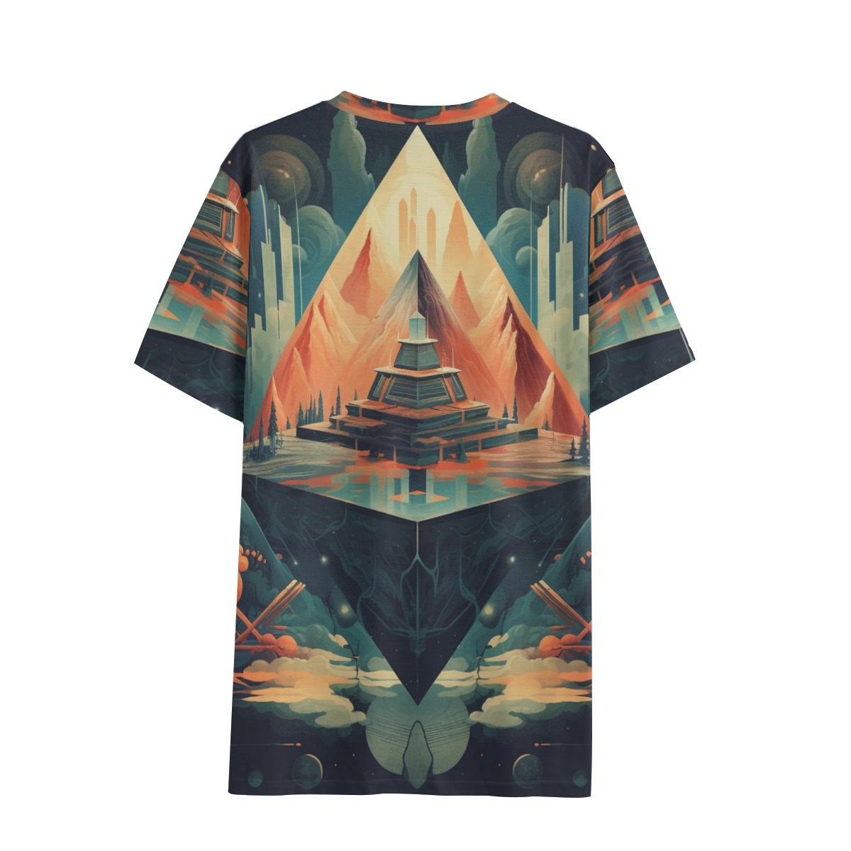 Eco-friendly All-over Print Unisex V-neck T-Shirt - Image 3