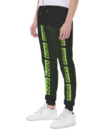 CrazyWear Men's Sweatpants Focus All-Over Print
