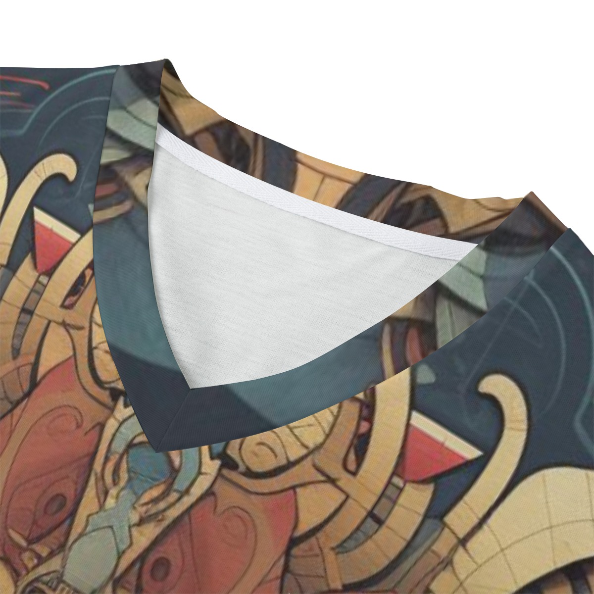 Eco-friendly All-over Print Unisex V-neck T-Shirt Spiritual I - Image 3