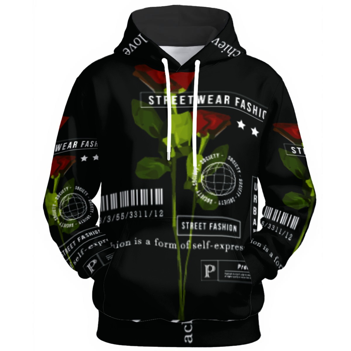 All-Over Print Unisex Pullover Hoodie | 310GSM Cotton - Image 3