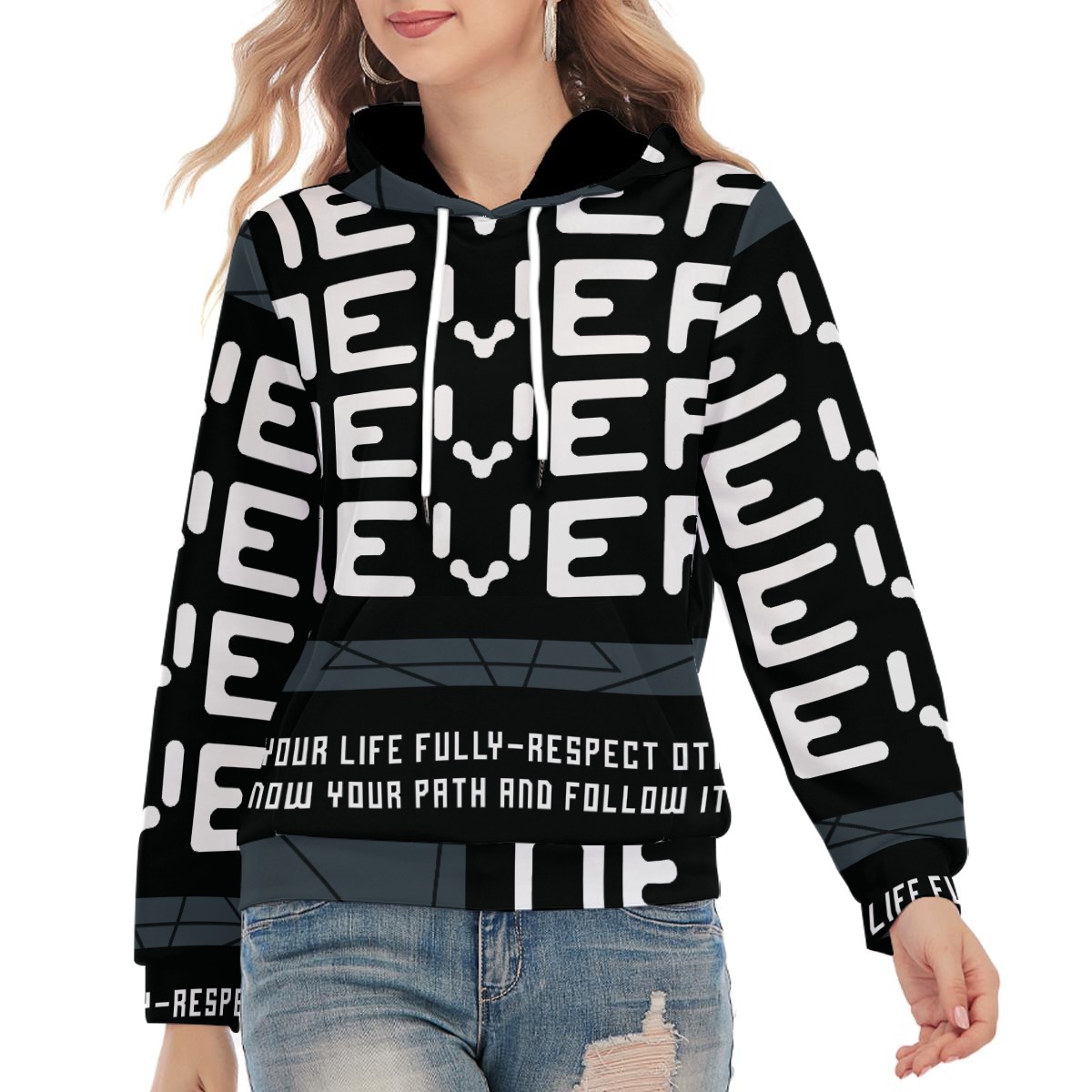 All-Over Print Unisex Pullover Hoodie | 310GSM Cotton - Image 4