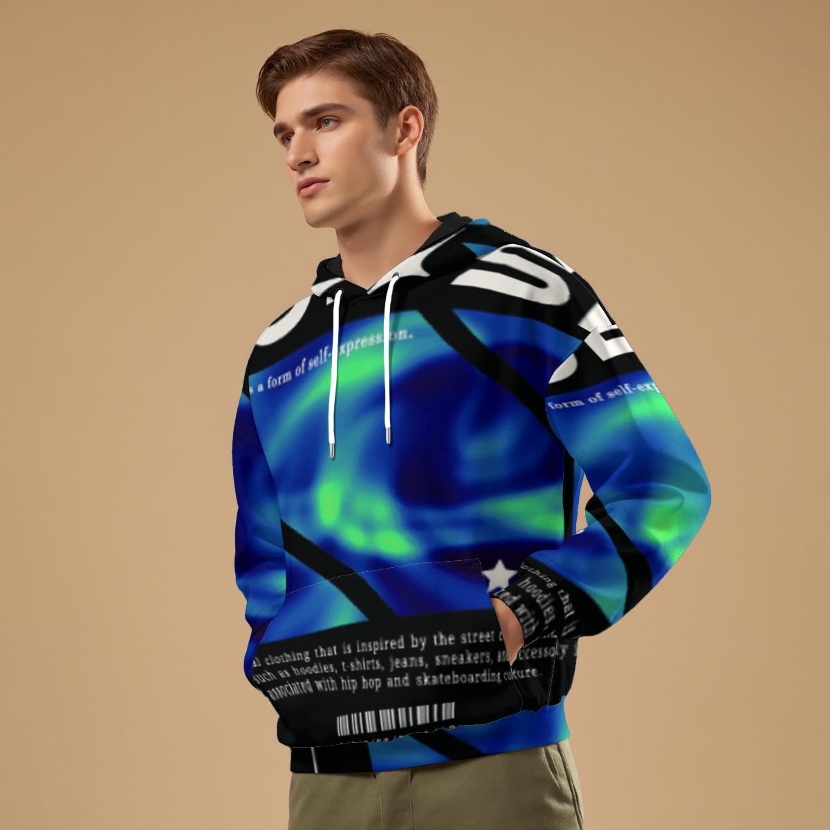 All-Over Print Unisex Pullover Hoodie | 310GSM Cotton - Image 3