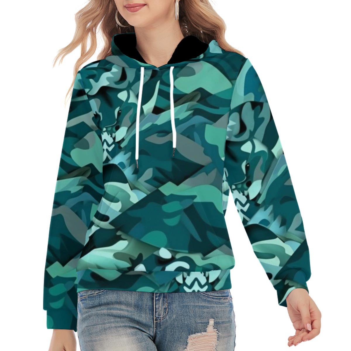All-Over Print Unisex Pullover Hoodie | 310GSM Cotton - Image 4