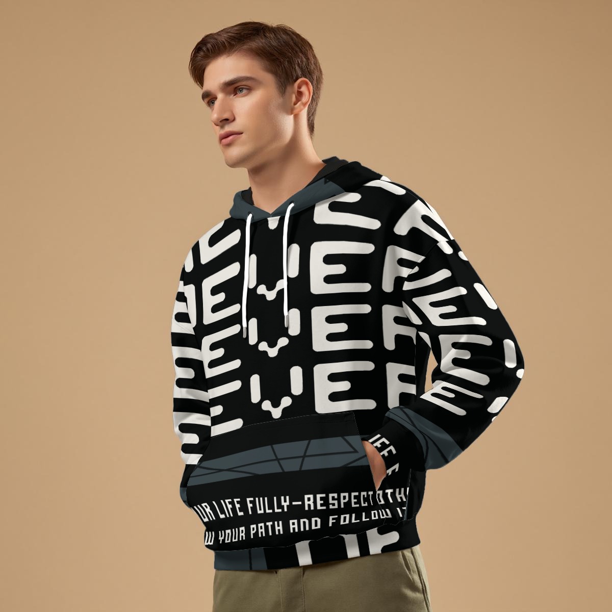 All-Over Print Unisex Pullover Hoodie | 310GSM Cotton - Image 3