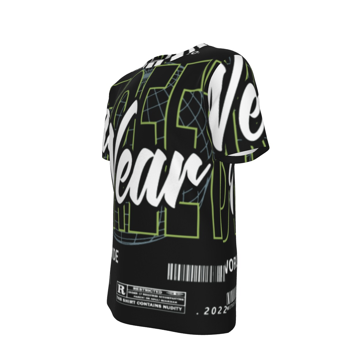 All-Over Print Men's O-Neck T-Shirt | 190GSM Cotton - Image 2