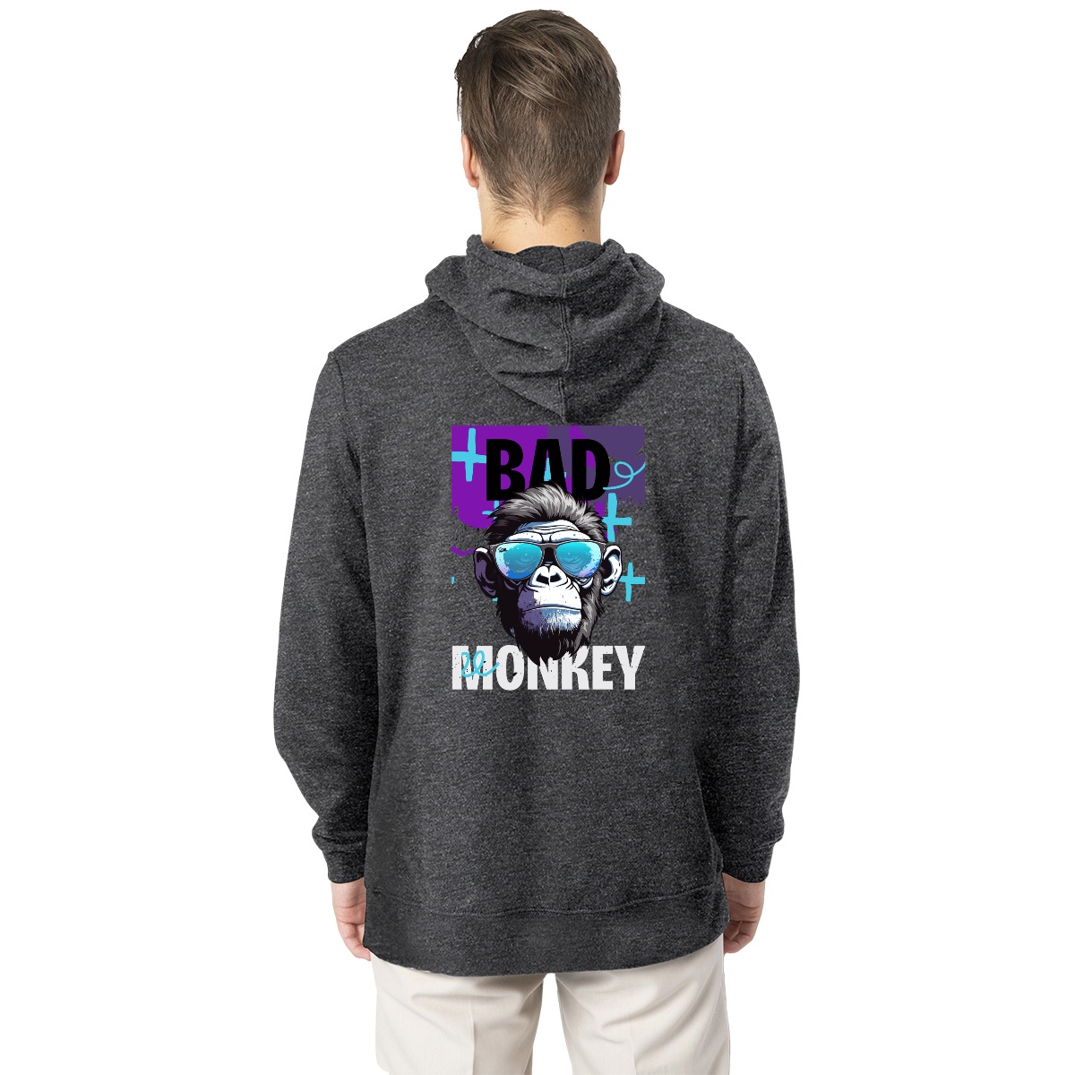 Men's Fleece Hoodie For The USA| 270GSM Front & Back DTF - Image 4