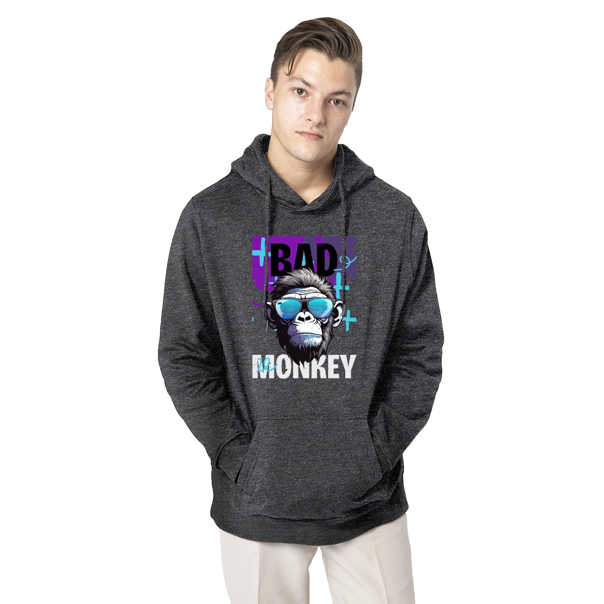 Men's Fleece Hoodie For The USA| 270GSM Front & Back DTF - Image 3